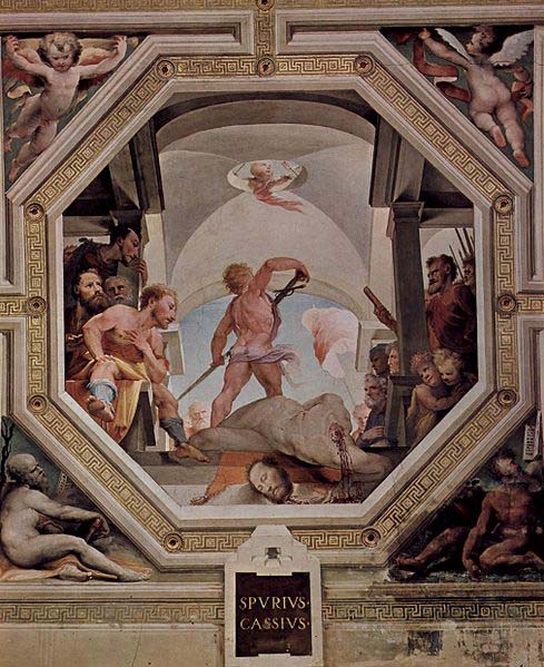Domenico di Pace Beccafumi The beheading of Spurius Cassius